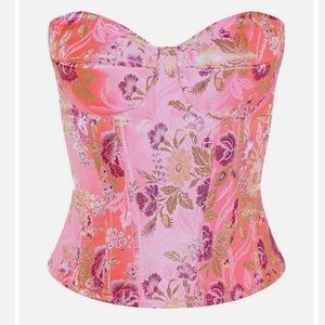 Brand new gorgeous pink floral corset